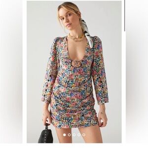 For Love & Lemons Mushroom Mini Dress NWT Large